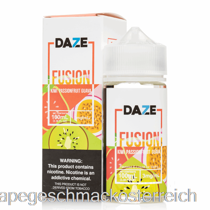 Kiwi, Passionsfrucht, Guave – 7 Daze Fusion – 100 Ml, 6 Mg Vape-Geschmack
